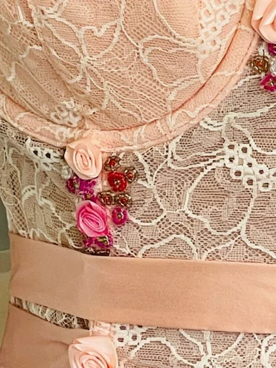 Victorias Secret Y2k Angels Corset Pink Lace Bustier Coquette Fairycore Top 36C - Picture 4 of 14